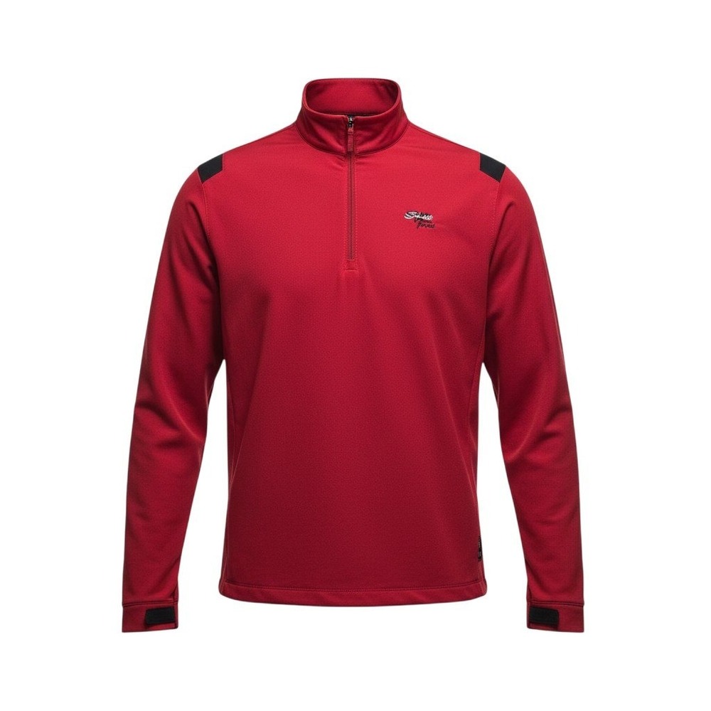 Nike Golf Torrey Pines Mens XL Quarter Zip Pullover Red Black Windbreaker Jacket